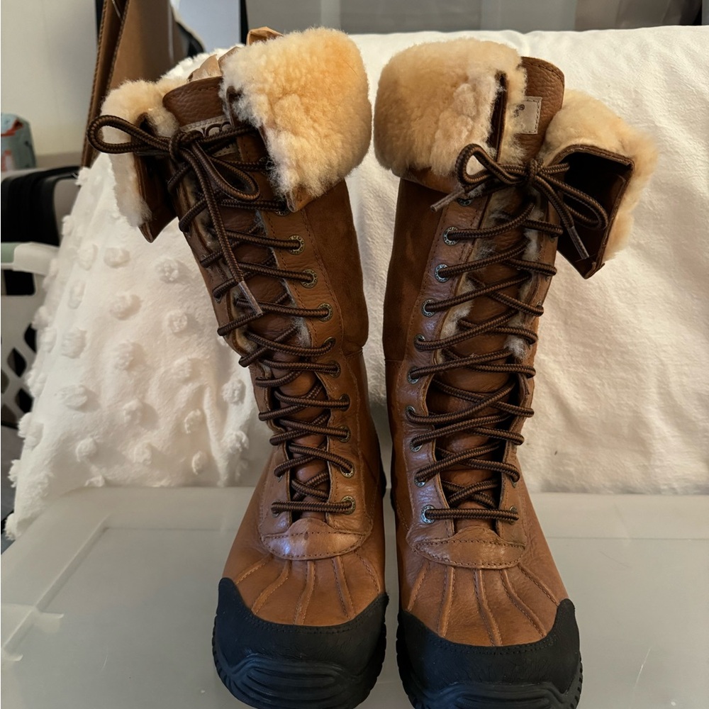 UGG Women's Brown Fur-Lined Boots